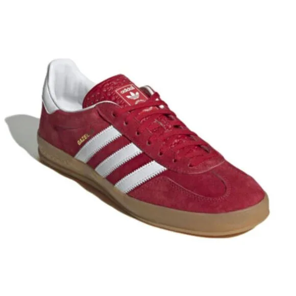 Adidas Gazelle Indoor Low Mens Sportswear Shoes Red H06261 NEW Size 10 - Picture 5 of 7